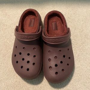 Fleece lined crocs